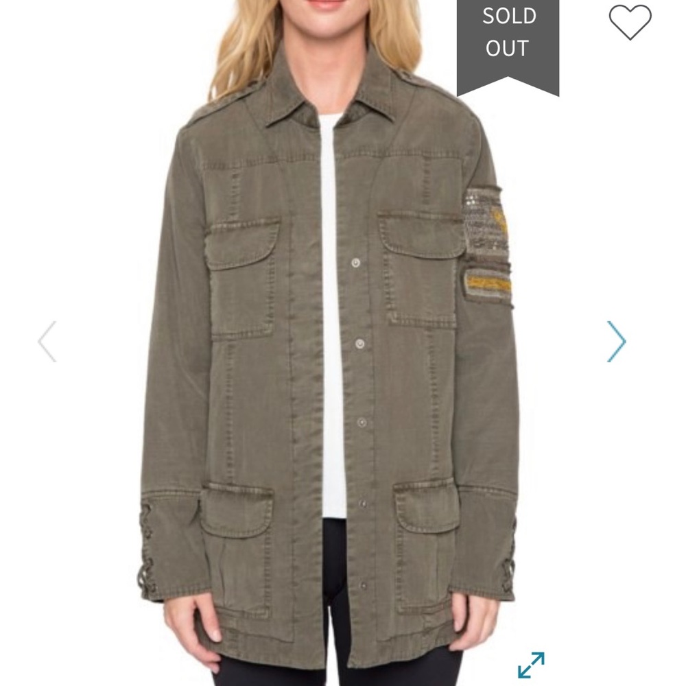 NEW Willow & Clay Olive Military Jacket MSRP $148